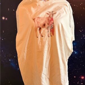 Jordan White T-Shirt with GOAT Logo